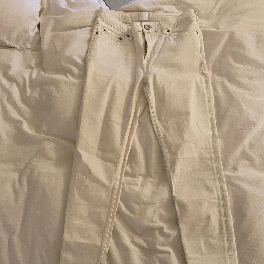 Acne Studios White Denim Jeans